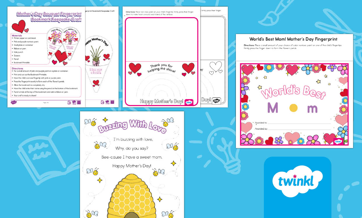 Mother’s Day Fingerprint Art Bundle For All Ages