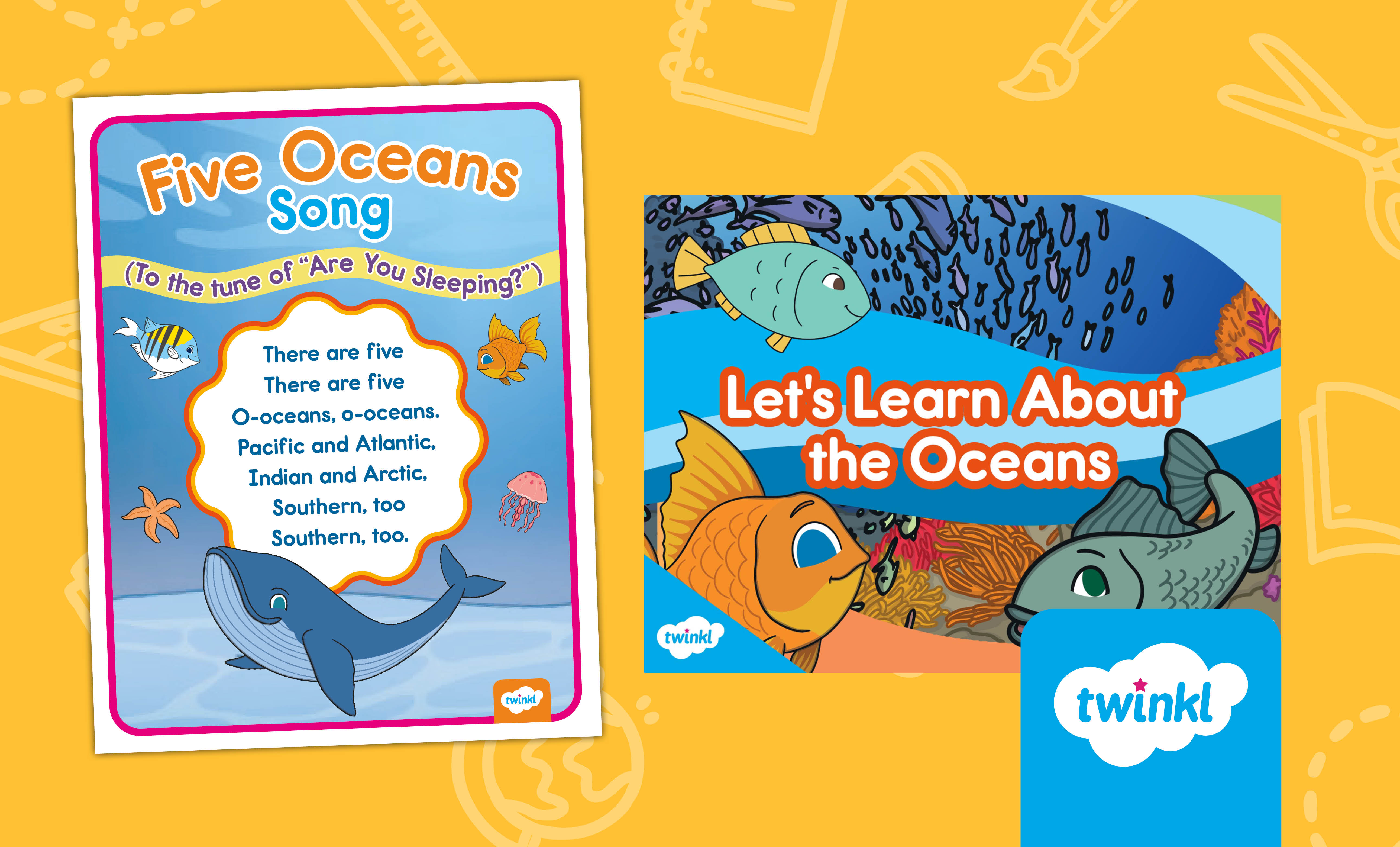 Let's Learn About the Oceans Lesson for K-2nd Grade