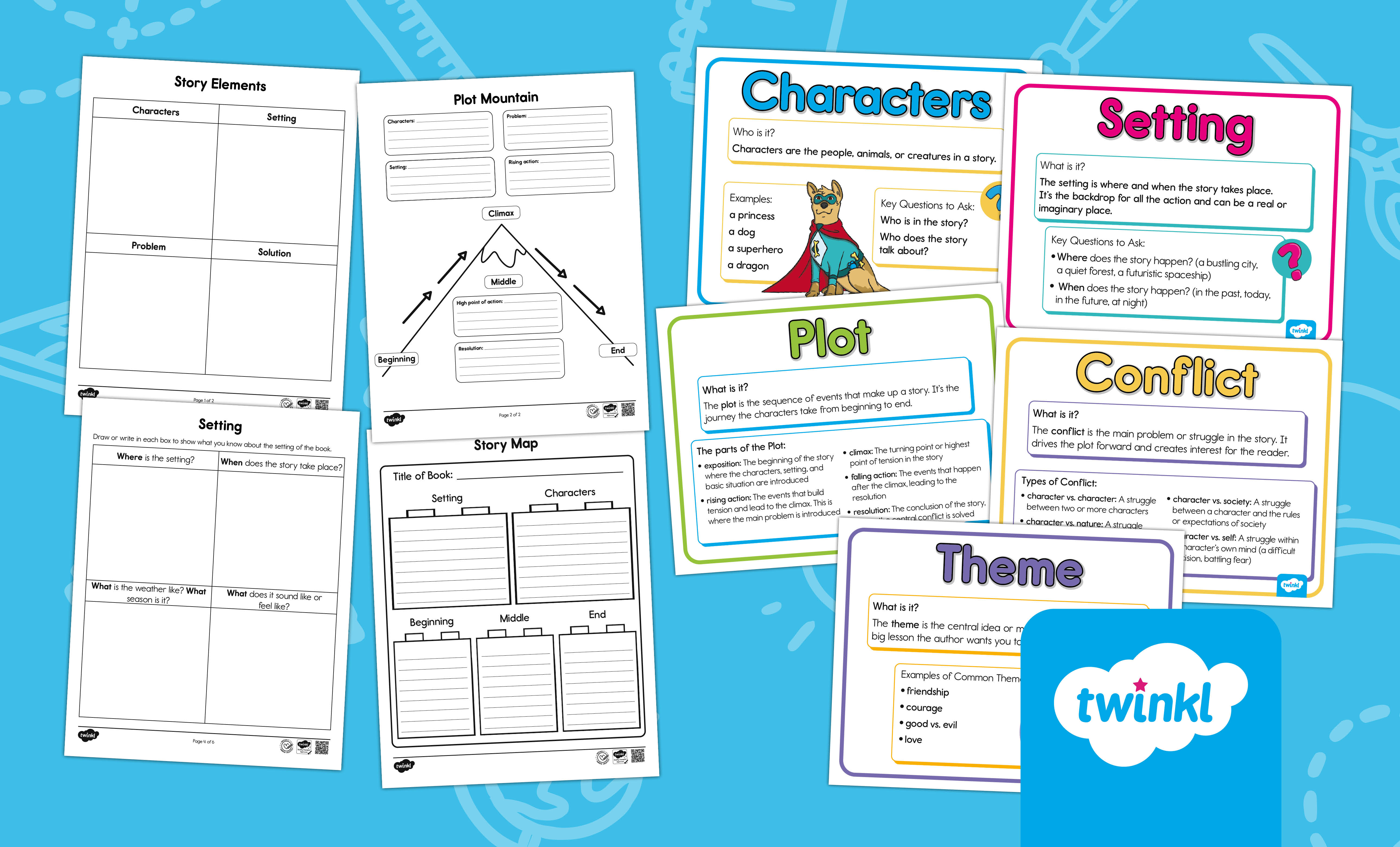 Story Elements Lesson for K-2nd Grade